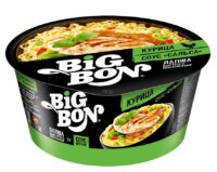 ЛАПША BIG BON" КУРИНАЯ+СОУС САЛЬСА 85ГР ЧАШКА"