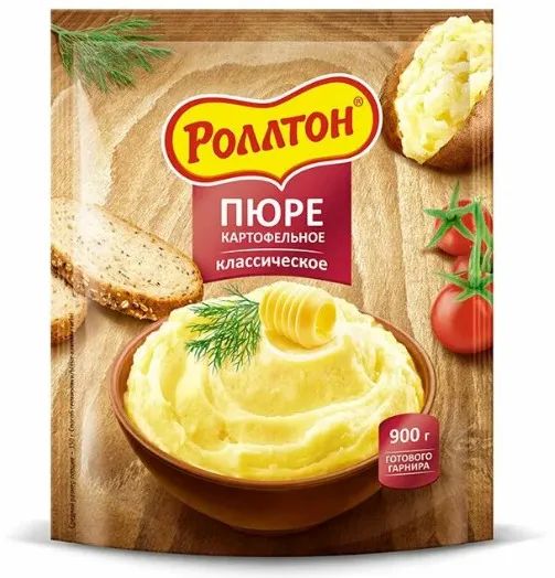 Пюре картофельное  Роллтон  в пакете 120гр.