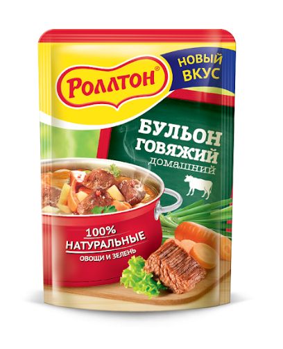 БУЛЬОН РОЛЛТОН" ДОМАШНИЙ МЯСНОЙ 90ГР ПОРОШОК*24"