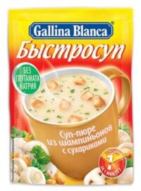 ГАЛЛИНА БЛАНКА СУП-ПЮРЕ ИЗ ШАМПИНЬОНОВ С СУХАРИКАМИ 17ГР