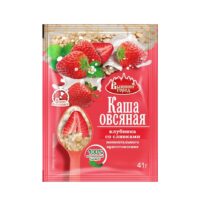 КАША ОВСЯНАЯ С КЛУБНИКОЙ СО СЛИВКАМИ