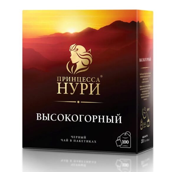 ЧАЙ Принцесса НУРИ Высокогорный пак.черн.2гр*100*18