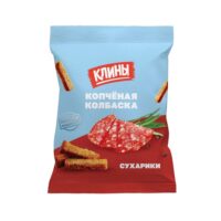 СУХАРИКИ РЖАНО-ПШЕНИЧ КЛИНЫ СО ВКУС КОПЧЕН КОЛБАСКИ 100Г