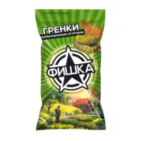 ГРЕНКИ ФИШКА СО ВКУСОМ МАРИНОВАННЫХ ОГУРЧИКОВ 120ГР