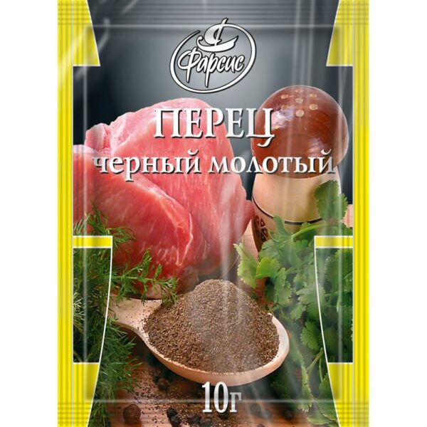 ПЕРЕЦ ЧЕРНЫЙ МОЛОТЫЙ 10ГР*100ШТ ФАРСИС