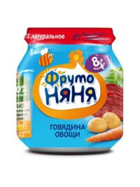 ФРУТОНЯНЯ 100Г ПЮРЕ ИЗ ГОВЯДИНЫ С ОВОЩАМИ ДЛЯ ПИТАНИЯ ДЕТЕЙ РАННЕГО ВОЗРАСТА