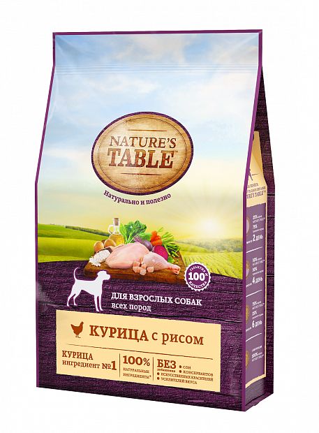 NATURE'S TABLE ВЗР МИНИ СОБ КУР РИС 14*500Г