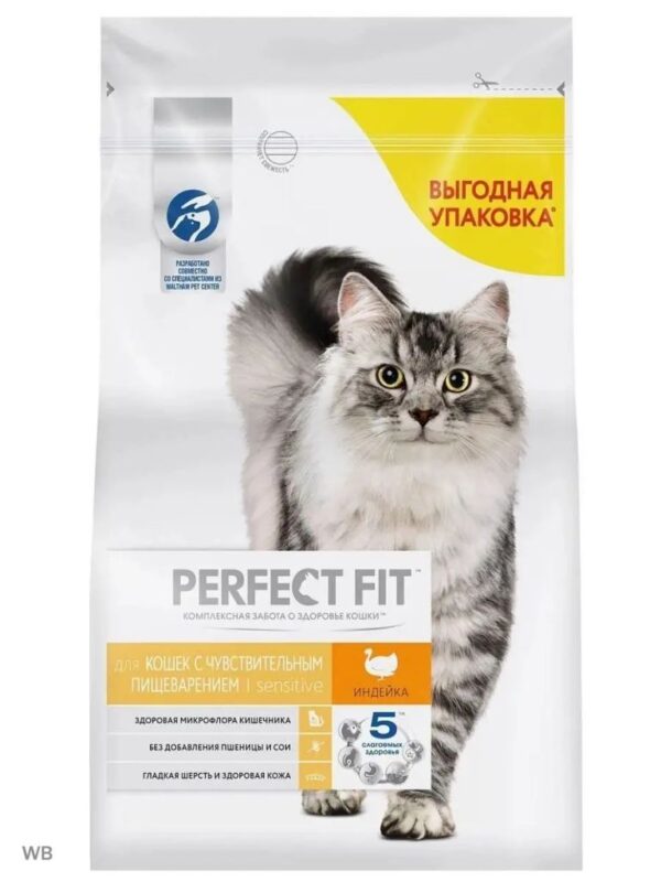 PERFECT FIT ЧУВСТВ.КОШ ИНДЕЙКА 6*1.2КГ