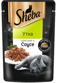 Влажный корм для кошек Sheba Ломтики в соусе с уткой