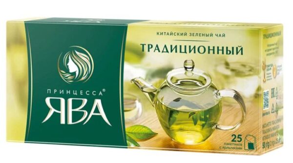 ЧАЙ Принцесса ЯВА Традиционный пак.зел.2гр*25*18