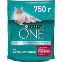 PURINA ONE Д/КОШ ГОВЯДИНА/ЦЕЛ ЗЛАКИ 750ГР