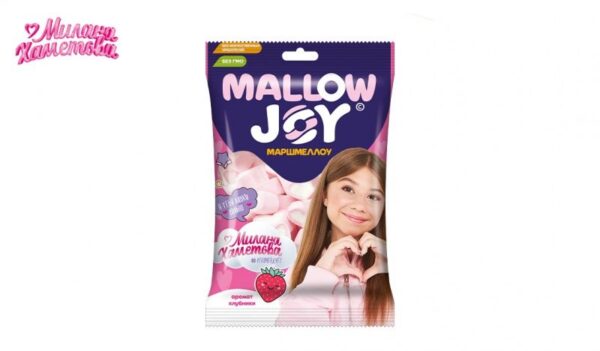 МИЛАНА ХАМЕТОВА MALLOW JOY МАРШМЕЛЛОУ ВО ФЛОУПАКЕ СО ВКУСОМ КЛУБНИКИ 1/24