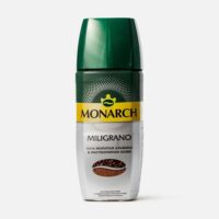 MONARCH MILIGRANO КОФЕ РАСТВОРИМЫЙ СУБЛИМИРОВАННЫЙ С ДОБАВЛЕНИЕМ КОФЕ НАТУРАЛЬНОГО ЖАРЕНОГО МОЛОТОГО СТ/Б 90Г*6