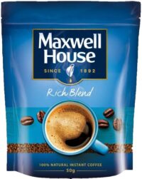 MAXWELL HOUSE КОФЕ НАТУРАЛЬНЫЙ РАСТВОРИМЫЙ СУБЛИМИРОВАННЫЙ ПАКЕТ 18X50Г