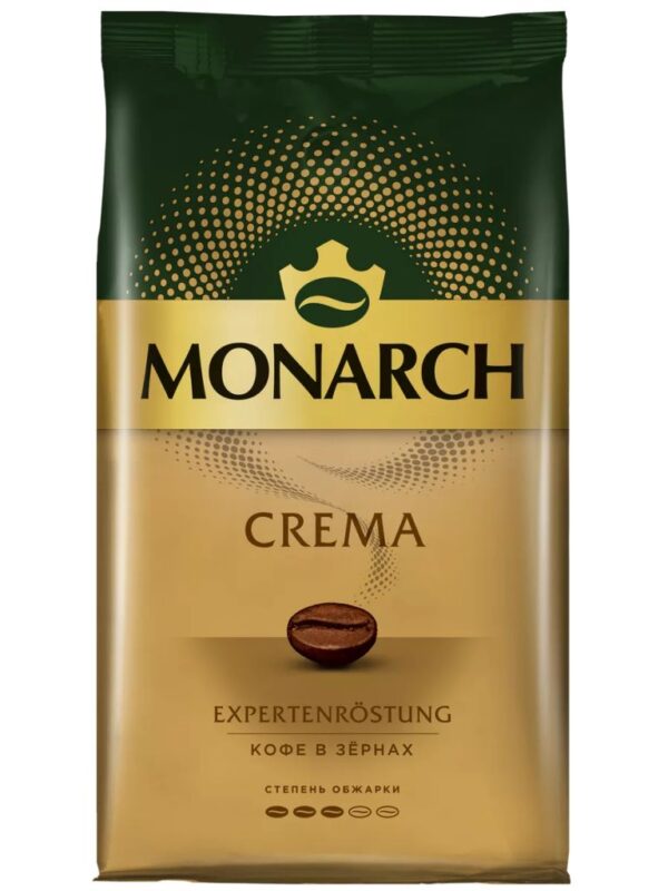 MONARCH CREMA КОФЕ  ЖАРЕНЫЙ В ЗЕРНАХ 1000Г*4