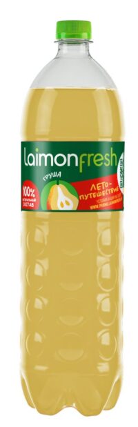 НАПИТОК БЕЗАЛКОГОЛЬНЫЙ СРЕДНЕГАЗИРОВАННЫЙ ЛАЙМОН ФРЭШ ГРУША (LAIMON FRESH PEAR)" 1