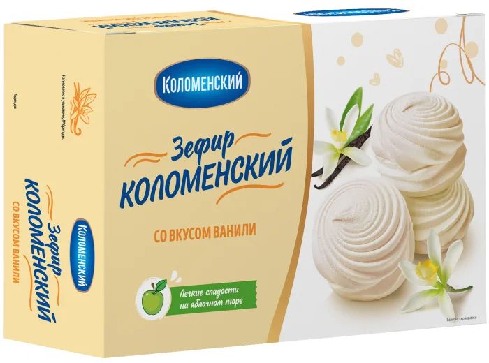 ЗЕФИР КОЛОМЕНСКИЙ СО ВКУСОМ ВАНИЛИ 250ГР