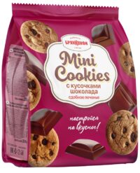 ПЕЧЕНЬЕ СДОБНОЕ MINI СOOKIES С КУСОЧКАМИ ШОКОЛАДА 200ГР БРЯНКОНФИ