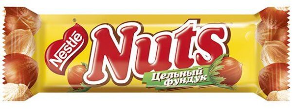 Шоколадный батончик  Nuts  50гр.